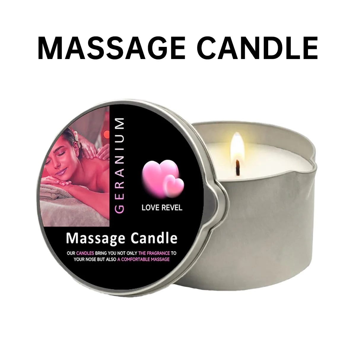 2-in-1 rose candle & body oil – aromatherapy & skin nourishing candle