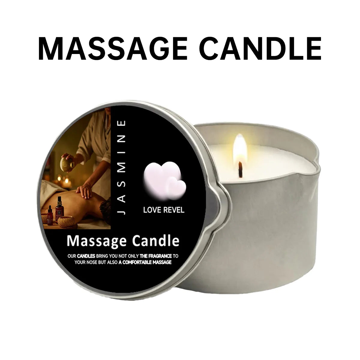 2-in-1 rose candle & body oil – aromatherapy & skin nourishing candle