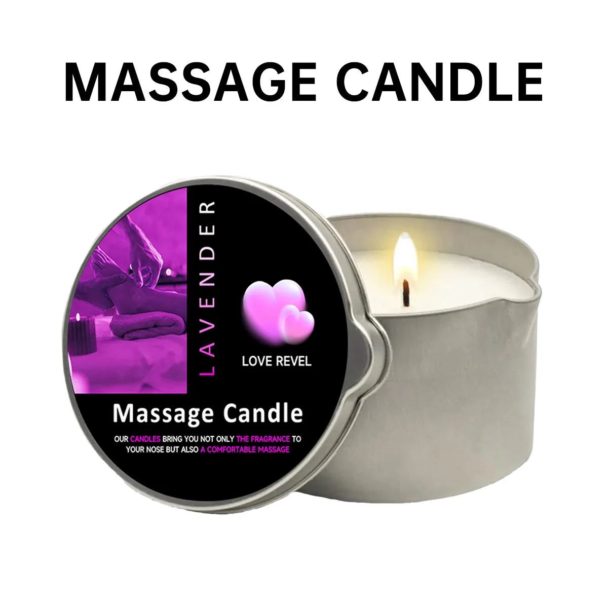 2-in-1 rose candle & body oil – aromatherapy & skin nourishing candle