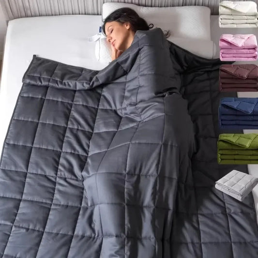 15lb–25lb Weighted Blanket – Stress & Anxiety Relief for Adults, Autism-Friendly