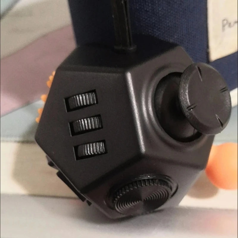 12-sided anti-stress fidget cube – for adhd, autism & anxiety