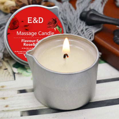 2-in-1 Rose Candle & Body Oil – Aromatherapy & Skin Nourishing Candle