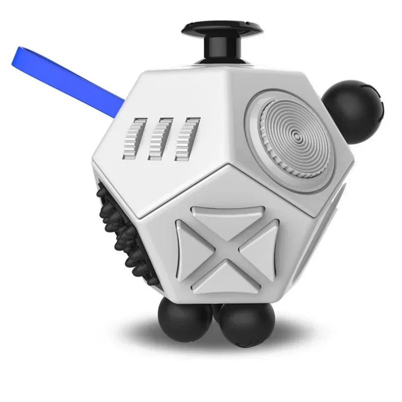 12-sided anti-stress fidget cube – for adhd, autism & anxiety