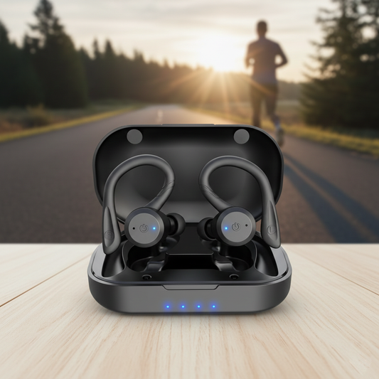 Wireless Sport Earbuds – IPX7 Waterproof, Bluetooth 5.0, 20-Hour Battery